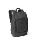 TOULON, 600D recycled polyester high-density water-resistant notebook backpack 16", Black, 92193-103