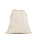BELIZE, 100% organic cotton drawstring bag (140 g/m²), Light natural, 92527-150