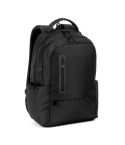 BOSTON SOLID, 17" laptop rucksack made from 150D nylon with 2 padded compartments, Black, 92530-103