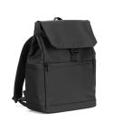 AZORES BAG, PU laptop rucksack (16"), with a flap covering all compartments, Black, 92578-103