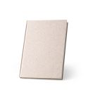 ORGANIC RIGID, blocco note A5 con copertina rigida realizzata con materiale organico di elefante (80%), Luce naturale, 93294-150
