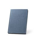 COFFEEPAD RIGID, blocco note A5 con copertina rigida in scarti di buccia di caffè (65%), blu, 93295-104