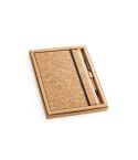 FREUD, A5 notepad and ballpoint pen set in cork, Natural, 93578-160