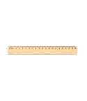 WESLEY 20, Pine wood ruler with 20 cm scale, Light natural, 93660-150