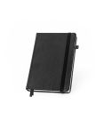 HEANEY, Water-based PU notebook with integrated monthly planner and lined pages, Black, 93669-103