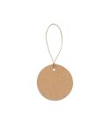LABEL ROUND, Label made from 100% recycled paper (700 g/m²) in a circular shape, Natural, 93672-160