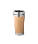 PIETRO, pot za potovanje iz bambusa in nerjavečega jekla 500 mL, naravna, 94241-160
