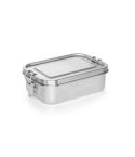 ALLSPICE, Lunch Box, Robust hermetic box made of stainless steel (90% recycled) 750 mL, Satin silver, 94277-127