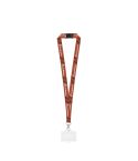 BARNSLEY, SET Lanyard SUBLIMATION Long II (20 mm) od recikliranog poliestera (100% rPET) s okidačem zatvaračem 20 mm sigurnosnim zaključavanjem i tvrdim držačem za iskaznicu / karticu 91 x 68 mm, 301 - Bijela, 94430-301