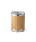 LYCKA, skodelica iz bambusa in nerjavnega jekla 350 mL, naravna, 94761-160