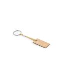 HOPPS, portachiavi rettangolare in bambù con corda PET, naturale, 95089-160