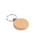 STEWIE ROUND, portachiavi rotondo in legno di faggio, naturale, 95094-160