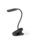 NESBIT II, prijenosna stolna lampa s kopčom i 30h autonomije pri 65% rABS, crno, 97141-103