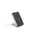 WARSHEL 10, power bank magnetica da 10.000 mAh con caricatore wireless super veloce 15W in ABS riciclato (100% rABS) con supporto, grigio scuro, 97143-133