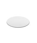 BLAIR ROUND, Round shaped mouse pad with rubber base, White, 97149-106