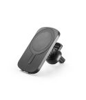 KOCH, Auto-Smartphone-Halter mit kabellosem magnetischem Ladegerät 15W aus recyceltem ABS (100% rABS), Schwarz, 97168-103