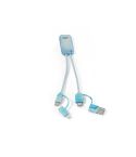 BERNERS, superbrzi 6-u-1 USB kabel od recikliranog PET-a (100 % rPET), razne boje, 97191-100
