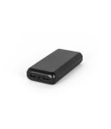 LEAKEY 20, Powerbank 20000 mAh aus recyceltem ABS (100% rABS), Schwarz, 97199-103