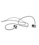 VIBRATION, Metal and ABS earphones with microphone, Silver, 97923-107