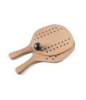 TAPIA, racchette da spiaggia in MDF, Naturale scuro, 98144-170