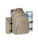 VILLA, thermischer Picknick-Rucksack aus 600D, hochdichtem recyceltem Polyester, Hellbraun, 98422-111