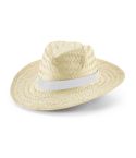 EDWARD RIB, Natural straw hat with sublimated elastic band, White, 99085-106