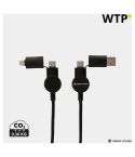 Oakland RCS reciklirani plastični 6-u-1 brzi punjač 45W kabel, XDP302.70-7D9A388D
