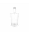 Adige 500 Glass Bottle 560ml. Silver lid, transparentan, ABT053-110