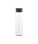 Turia 500 Glass Bottle 550ml. Black lid, transparentan, ABT055-110
