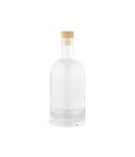Piave Glass Bottle 800ml. Wooden lid, transparentan, ABT058-110
