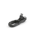 Leibniz kabel rPET. 1m USB-A na USB-C. Hitro polnjenje, črna, ACB007-103