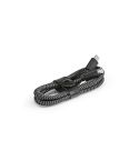 Ramanujan Kabel rPET. 1m USB-C auf Lightning. Schnellladen, Schwarz, ACB008-103