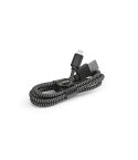 Bernoulli kabel rPET. 1m USB-A na Lightning. Hitro polnjenje, črna, ACB009-103