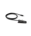 Edison Cable rPVC. 1m USB-C to USB-C. Phone stand. 60W Fast Charge, crno, ACB013-103