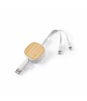 Bohr 3-in1 Cable rABS and Bamboo. 1m retractable. 10W, ACB018