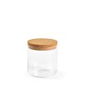 Magritte 500 Canister Borosilicate Glass 580ml. Cork lid, Transparent, ACN002-110