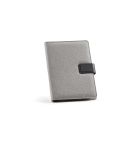 Tolstoy cartella A5 rPET. Blocco note 64 fogli FSC® e chiusura rPU, AFD002