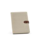 Cartellina Eliot A4 rCotton. Blocco note da 64 fogli FSC® e chiusura rPU, AFD003