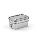 Picasso Lunchbox rSS 1240ml. 2 Fächer und seitliche Schnallen, Silber, ALB003-107