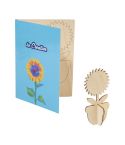 SendCraft, cartolina puzzle personalizzata, fiore, bianco, AP715048-B