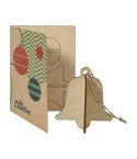 FestiCard Kraft, božična voščilnica, zvezda, AP715078