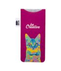CreaFelt Sun, custom RPET sunglasses case, white / grey, AP716579