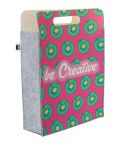 CreaFelt Shop D, personalizirana nakupovalna torba RPET, belo / sive, AP716685