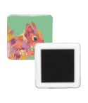 MagBadge Square, magnet za hladilnik s pinom, bela, AP716811