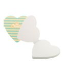 CreaStick Seed Heart, custom sticky notepad, white, AP716825