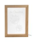 Woodiframe, LED-Lichttrophäe, natürlich / transparent, AP716910