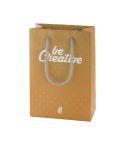 CreaShop M, custom made paper shopping bag, medium, white, AP718101