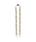 Subyard Double Safe, lanyard personalizzato per sublimazione, bianco, AP718348