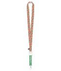 Subyard Drink Safe Eco, kundenspezifischer Sublimations-Schlüsselband, Weiß, AP718525