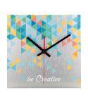 BeTime Alu B, wall clock, silver, AP718631